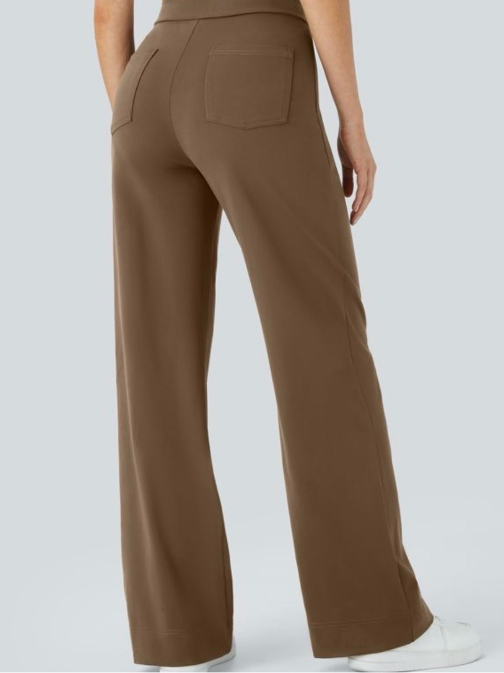 Halara DayStretch High Waisted Straight Leg Casual Pants in Brown Small - Picture 4 of 15